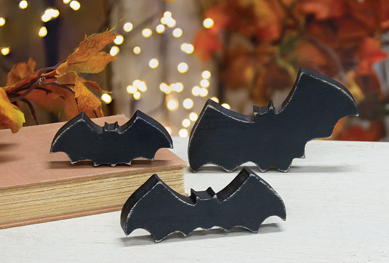 3 Pc Bat Shelf Sitters