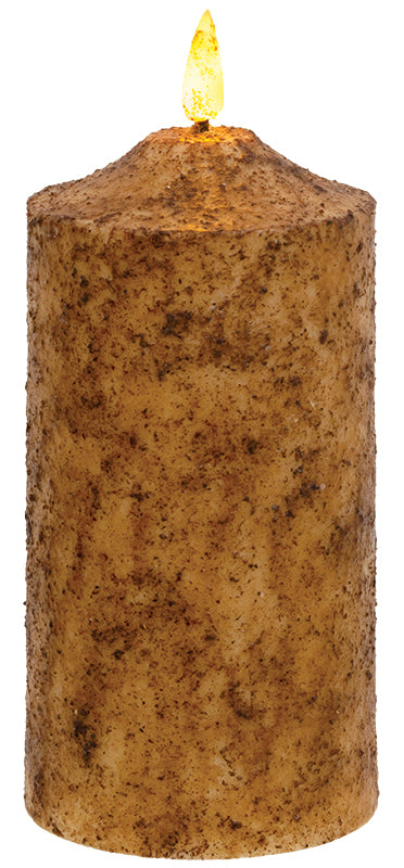 Timer Cake Candles Burnt Mustard Color