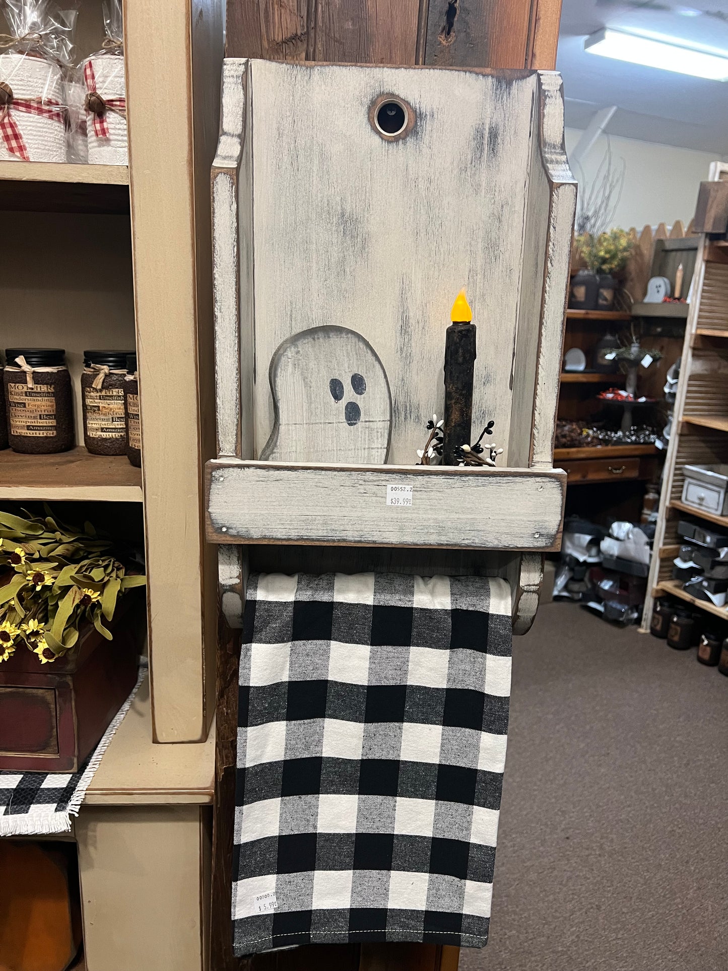 Shelf with Towel Hanger