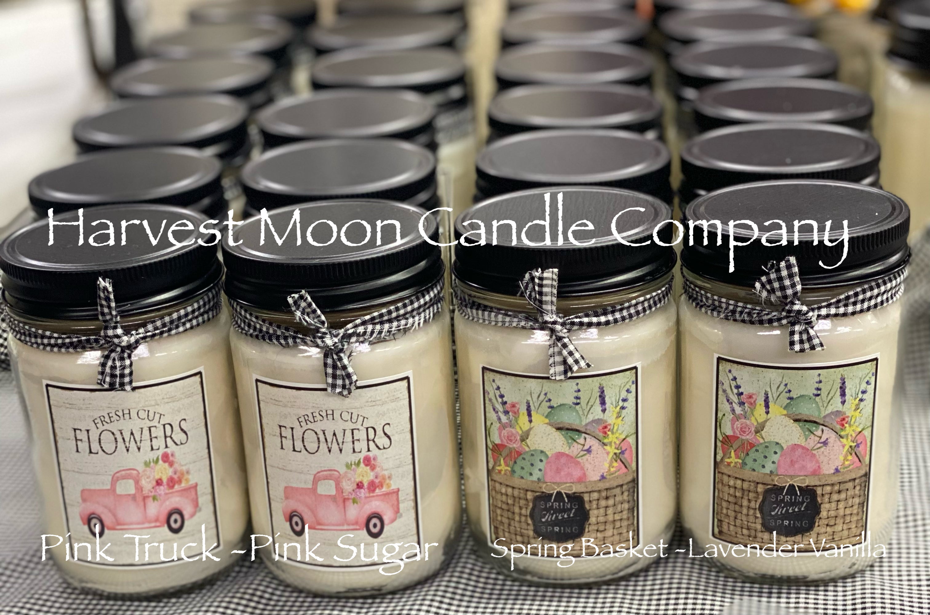 Mini Mason Jar Candle - Harvest Scents, Fall Candle