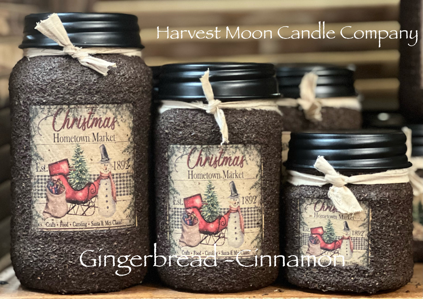 8oz Holiday Mason Jar Candle