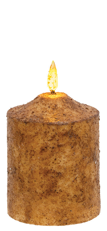 Timer Cake Candles Burnt Mustard Color