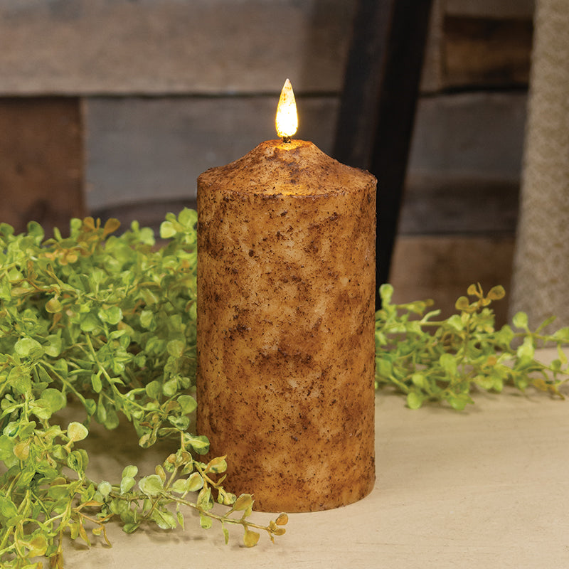 Timer Cake Candles Burnt Mustard Color