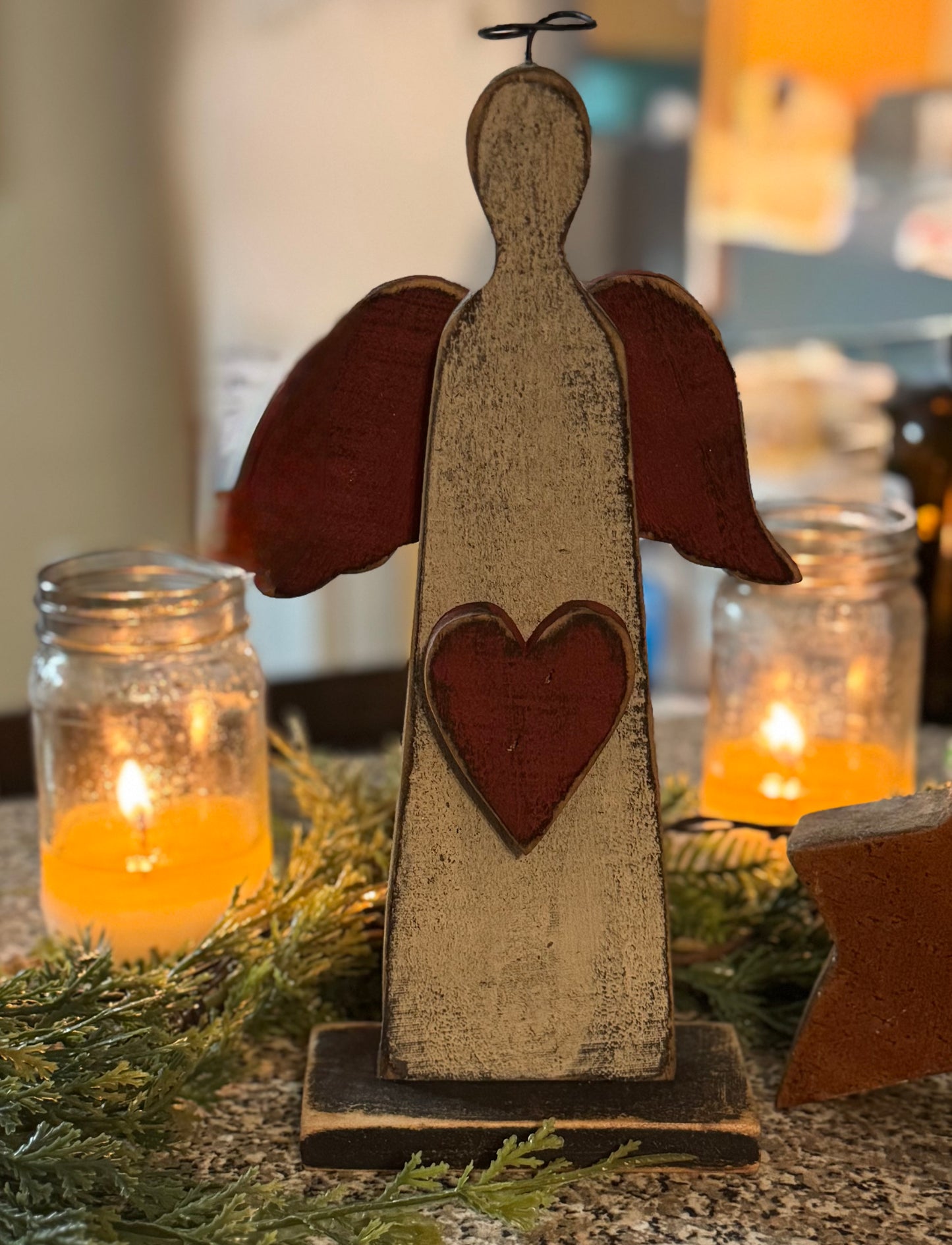 Dove Hanging Angel And Standing Angel