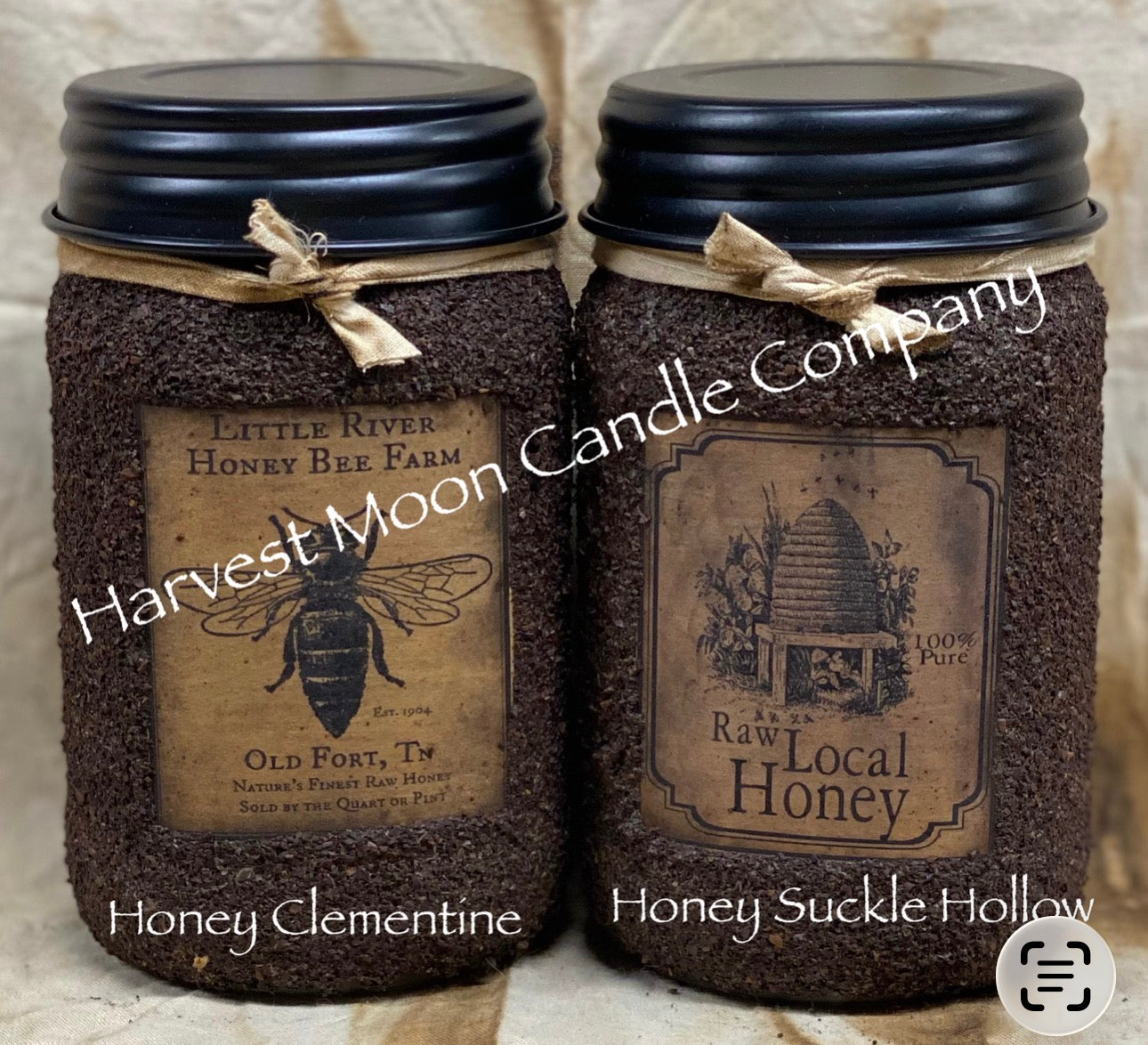 Honey Bee Jar Candles 8oz 16oz 25oz 64oz