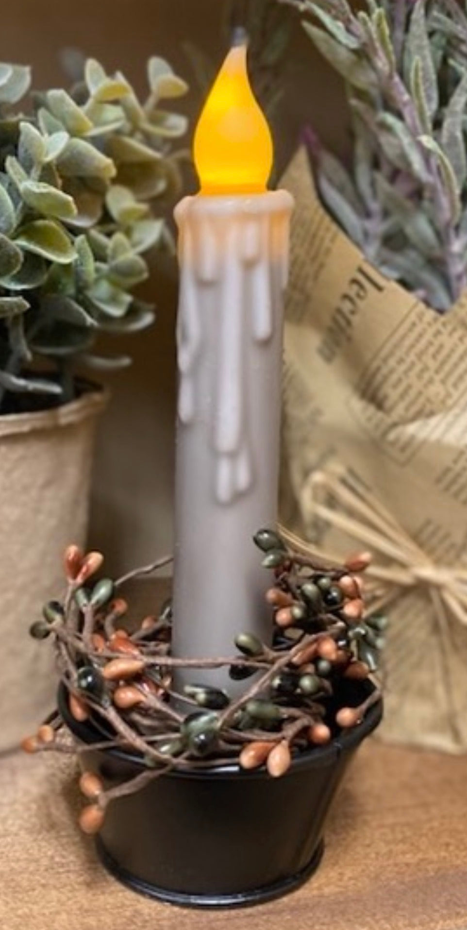 Farmhouse Timer Tapers 7 Inch & 4 Inch