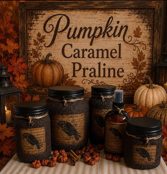 Script Crow- Candles 8oz 16oz 25oz 64oz