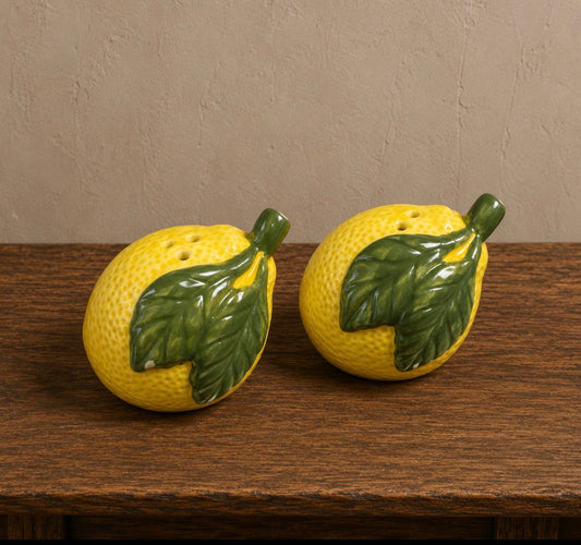 Vintage Lemon Salt & Pepper