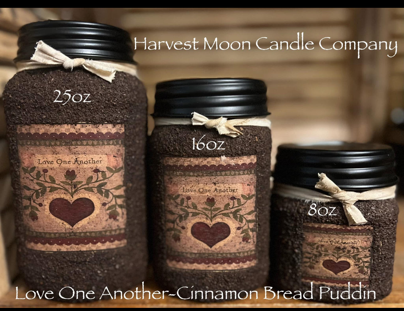All You Need Is Love Grubby Mason Jar Candles 8oz 16oz 25oz & 64oz 4 Wick