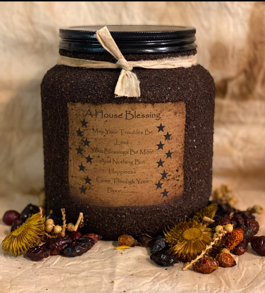 64oz Hand Coated Grubby House Blessing Candle