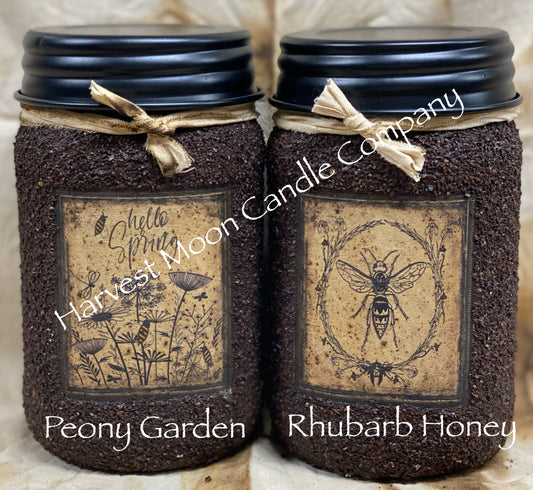 64oz Spring 4 Wick Grubby Mason Jar Candles