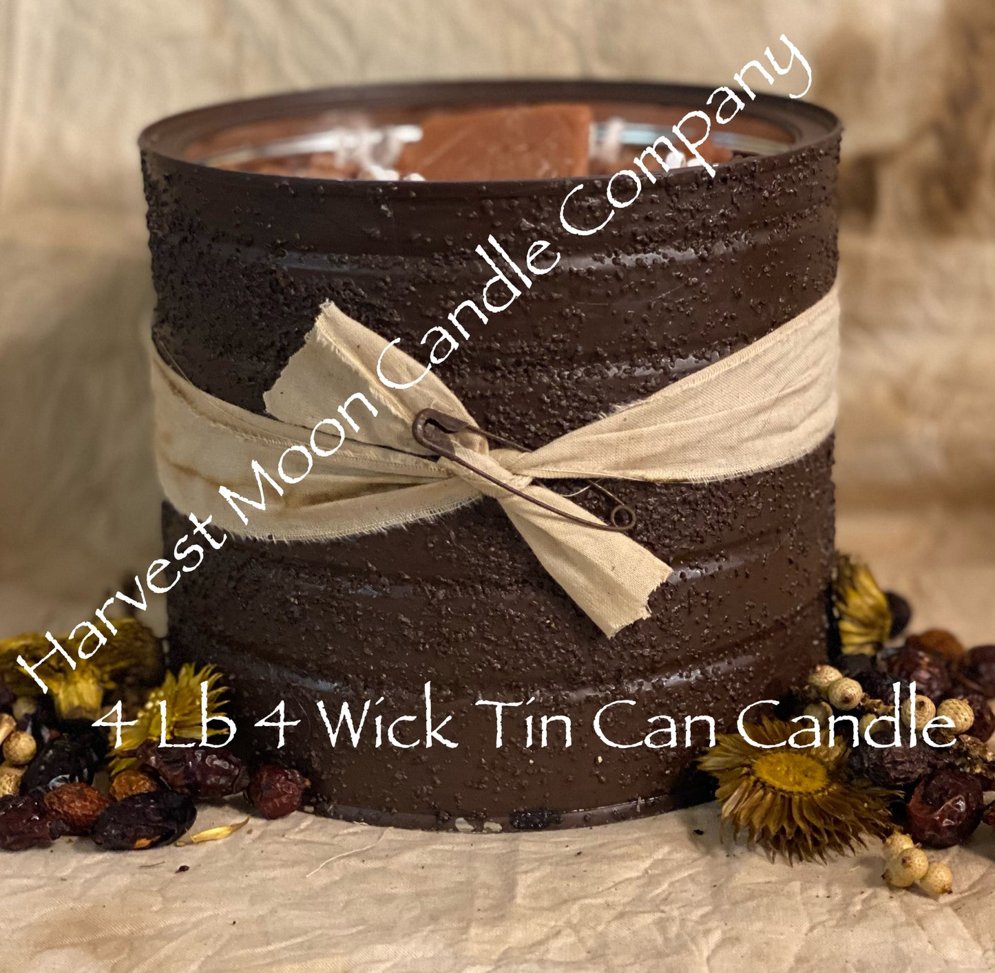 4lb Tin Can 4 Wick Candle